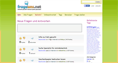 Desktop Screenshot of frageuns.net